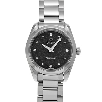 オメガ シーマスター アクアテラ 220.10.28.60.51.001 ブラック/ダイヤモンド レディース 時計 【中古】【wristwatch】