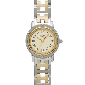 エルメス クリッパー CL3.240 アイボリー レディース 時計 【中古】【wristwatch】