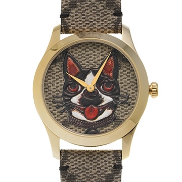 グッチ Gタイムレス ボスコ&オルソ YA1264057 ベージュ メンズ 時計 【中古】【wristwatch】