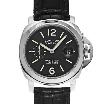 パネライ ルミノールマリーナ オートマティック PAM00104 ブラック メンズ 時計 【中古】【wristwatch】