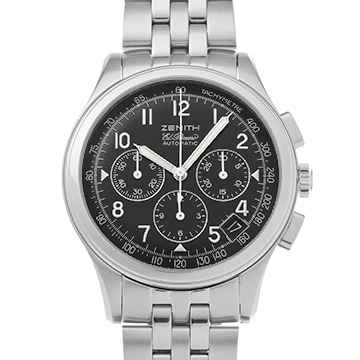 ゼニス クラス エル・プリメロ 02.0501.400/24 ブラック メンズ 時計 【中古】【wristwatch】