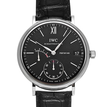 IWC ポートフィノ ハンドワインド 8デイズ IW510102 ブラック メンズ 時計 【中古】【wristwatch】