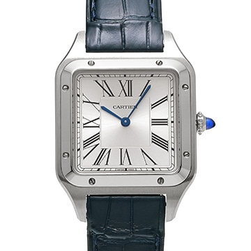 カルティエ サントスデュモン LM WSSA0022 シルバー メンズ 時計 【中古】【wristwatch】