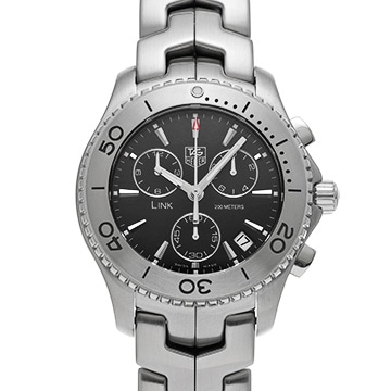 タグ ホイヤー リンク クォーツ クロノグラフ CJ1110.BA0576 ブラック メンズ 時計 【中古】【wristwatch】