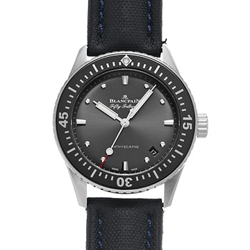 ブランパン フィフティ ファゾムス バチスカーフ 5100B-1110-B52A メテオグレー メンズ 時計 【中古】【wristwatch】