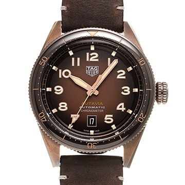 タグ ホイヤー オータヴィア キャリバー5 COSC WBE5191.FC8276 ブラウン メンズ 時計 【中古】【wristwatch】