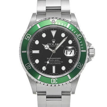 ロレックス サブマリーナ デイト 16610LV ブラック メンズ 時計 【中古】【wristwatch】