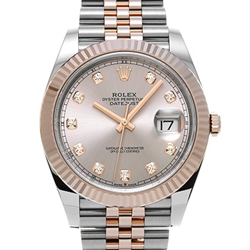 ロレックス デイトジャスト 41 126331G サンダスト/ダイヤモンド メンズ 時計 【中古】【wristwatch】