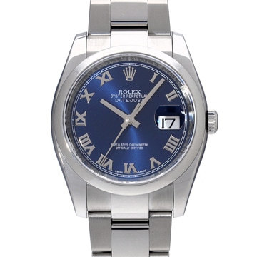 ロレックス デイトジャスト 116200 ブルー メンズ 時計 【中古】【wristwatch】
