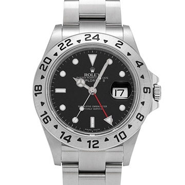 ロレックス エクスプローラーII 16570 ブラック メンズ 時計 【中古】【wristwatch】