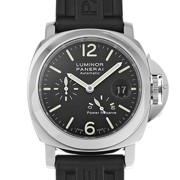 パネライ ルミノール パワーリザーブ PAM00090 ブラック メンズ 時計 【中古】【wristwatch】