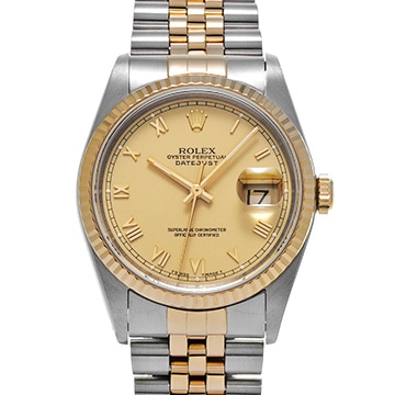 ロレックス デイトジャスト 16233 シャンパン メンズ 時計 【中古】【wristwatch】