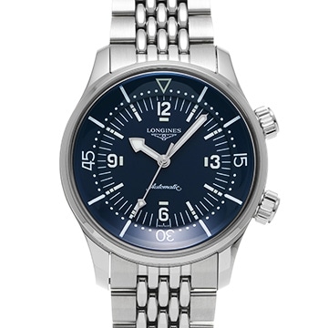 ロンジン レジェンドダイバー L3.764.4.90.6 ブルー メンズ 時計 【中古】【wristwatch】