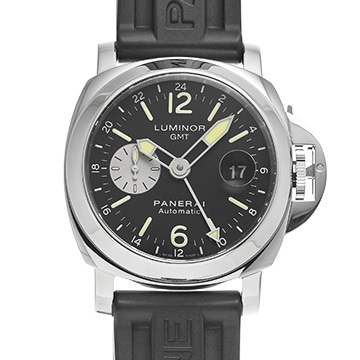 パネライ ルミノール GMT PAM00088 ブラック/シルバー メンズ 時計 【中古】【wristwatch】