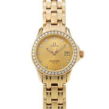 オメガ シーマスター 120 2185.15.00 シャンパン レディース 時計 【中古】【wristwatch】