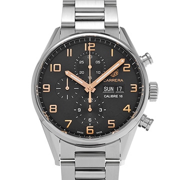 タグ ホイヤー カレラ キャリバー16 クロノグラフ デイデイト CV2A1AB.BA0738 ブラック メンズ 時計 【中古】【wristwatch】