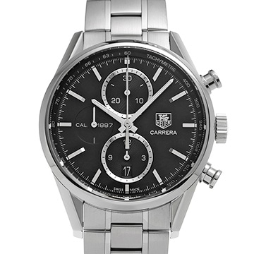 タグ ホイヤー カレラ キャリバー1887 CAR2110-4 ブラック メンズ 時計 【中古】【wristwatch】