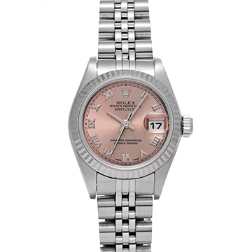 ロレックス デイトジャスト 79174 ピンク レディース 時計 【中古】【wristwatch】
