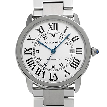カルティエ ロンドソロ ドゥ カルティエ 42mm W6701011 シルバー メンズ 時計 【中古】【wristwatch】