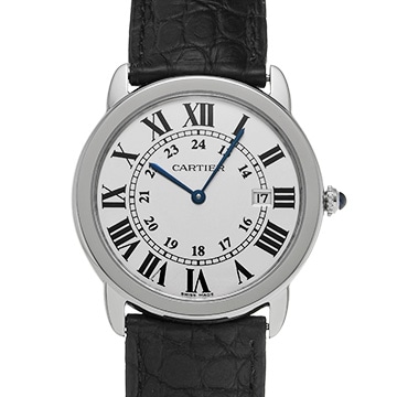 カルティエ ロンドソロ ドゥ カルティエ 36mm W6700255 シルバー ユニセックス 時計 【中古】【wristwatch】