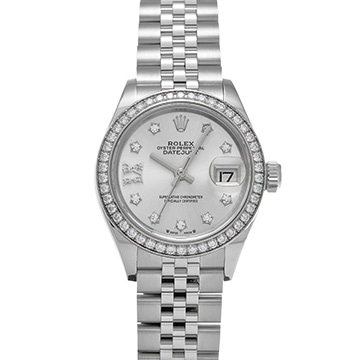 ロレックス レディ デイトジャスト 28 279384RBR シルバー/ダイヤモンド レディース 時計 【中古】【wristwatch】
