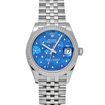 ロレックス デイトジャスト 31 278274 アズーロブルー フローラルモチーフ/ダイヤモンド ユニセックス 時計 【中古】【wristwatch】