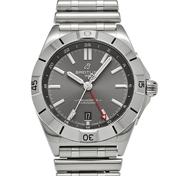 ブライトリング クロノマット オートマチック GMT 40 A32398101M1A1 グレー メンズ 時計 【中古】【wristwatch】