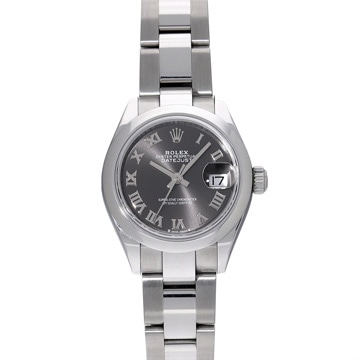 ロレックス デイトジャスト レディ 28 279160 グレー レディース 時計 【中古】【wristwatch】