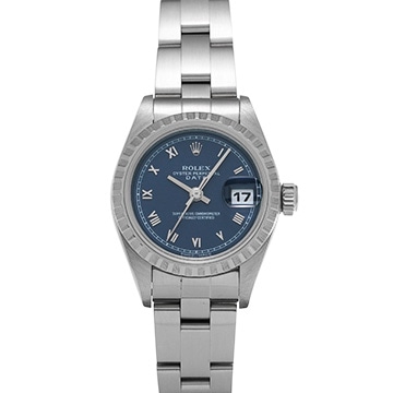 ロレックス オイスターパーペチュアル デイト 69240 ネイビー レディース 時計 【中古】【wristwatch】