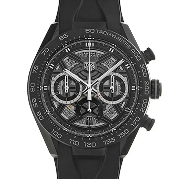 タグ ホイヤー カレラ クロノグラフ エクストリームスポーツ CBU2080.FT6272 ブラック メンズ 時計 【中古】【wristwatch】