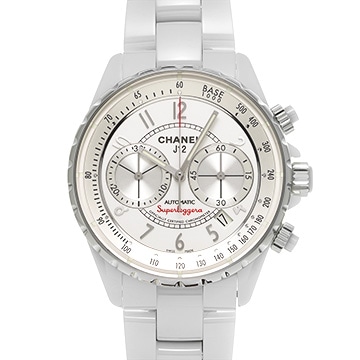シャネル J12 スーパーレッジェーラ 41MM H3410 シルバー メンズ 時計 【中古】【wristwatch】