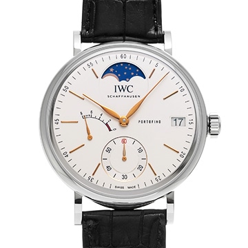 IWC ポートフィノ ハンドワインド ムーンフェイズ IW516401 シルバー メンズ 時計 【中古】【wristwatch】