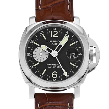 パネライ ルミノール GMT PAM00088 ブラック/シルバー メンズ 時計 【中古】【wristwatch】