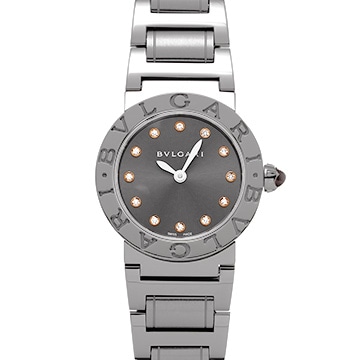 ブルガリ ブルガリブルガリ BBL26C6SS/12 グレー/ダイヤモンド レディース 時計 【中古】【wristwatch】