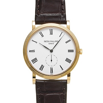 パテック フィリップ カラトラバ 5119J-001 ホワイト メンズ 時計 【中古】【wristwatch】