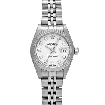 ロレックス デイトジャスト 79174G ホワイト/ダイヤモンド レディース 時計 【中古】【wristwatch】