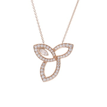 ハリー ウィンストン リリークラスター ネックレス ゴールド PEDRMQRFLC K18ピンクゴールド PG レディース ジュエリー 【中古】【jewelry】