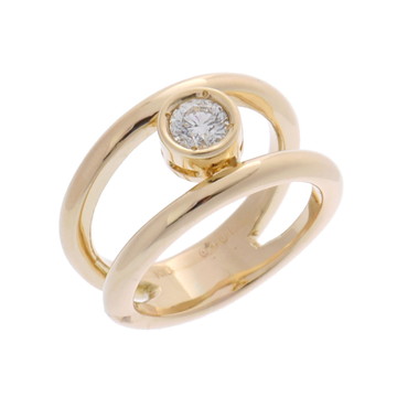 ノーブランド ダイヤリング ゴールド K18イエローゴールド YG レディース ジュエリー 【中古】【jewelry】