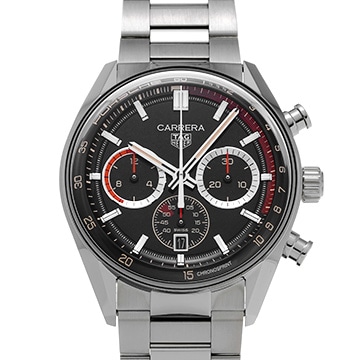 タグ ホイヤー カレラ キャリバーTH20-08 クロノスプリント×ポルシェ ラリー 世界限定911本 CBS2015.EB0381 ブラック メンズ 時計 【中古】【wristwatch】