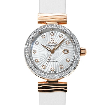 オメガ デ・ヴィル レディマティック コーアクシャル 425.27.34.20.55.001 シルバー/ダイヤモンド レディース 時計 【中古】【wristwatch】