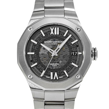 ボーム&メルシェ リビエラ ボーマティック M0A10702 ブラック メンズ 時計 【中古】【wristwatch】