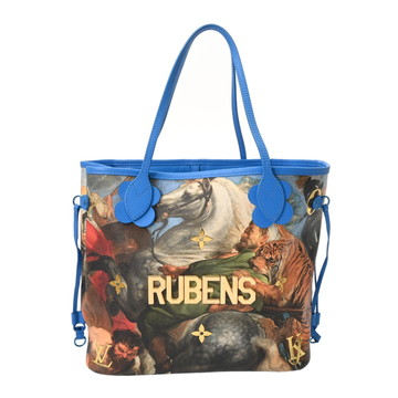 ルイ ヴィトン マスターズコレクション ネヴァーフル MM RUBENS グランブルー M43317 レザー レディース バッグ 【中古】【bag】