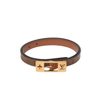 ルイ ヴィトン モノグラムリバース ベルト・LVデュオ 18MM リバーシブル #70  ブラウン M8369 モノグラムリバースキャンバス レディース 【中古】【other】