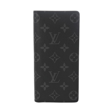 ルイ ヴィトン モノグラムエクリプス ポルトフォイユ ブラザ ブラック/グレー M61697 モノグラムキャンバス メンズ 財布 【中古】【purse】