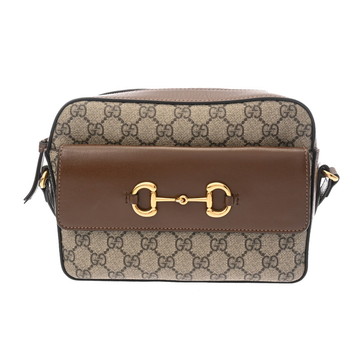 グッチ ホースビット1955 スモール カメラバッグ ホースビット1955 ベージュ/エボニー/ブラウン 645454 GGスプリームキャンバス/レザー ユニセックス バッグ 【中古】【bag】