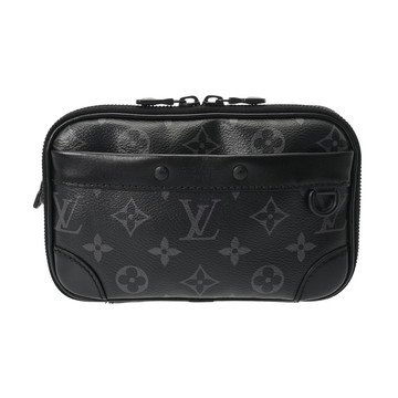 ルイ ヴィトン モノグラムエクリプス アルファ ウェアラブル ウォレット NV ブラック M82542 モノグラムキャンバス メンズ バッグ 【中古】【bag】