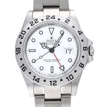 ロレックス エクスプローラーII 16570 ホワイト メンズ 時計 【中古】【wristwatch】