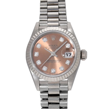 ロレックス デイトジャスト 69179G ピンク/ダイヤモンド レディース 時計 【中古】【wristwatch】