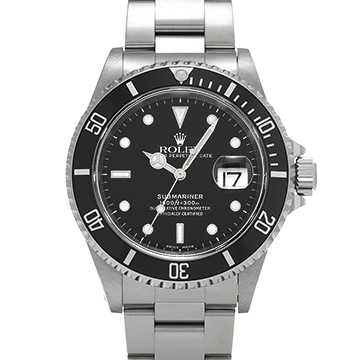 ロレックス サブマリーナ デイト 16610 ブラック メンズ 時計 【中古】【wristwatch】
