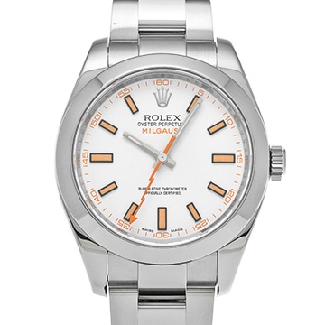 ロレックス ミルガウス 116400 ホワイト メンズ 時計 【中古】【wristwatch】
